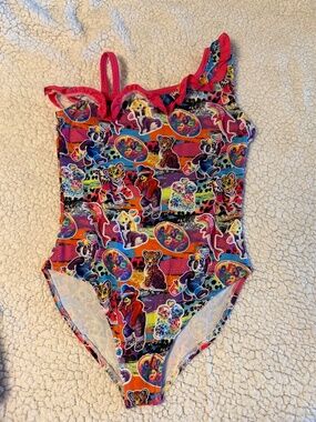 Lisa Frank 1 piece bathing suit size 7/8